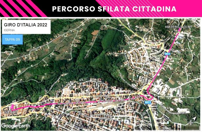 Il percorso del Giro d'Italia